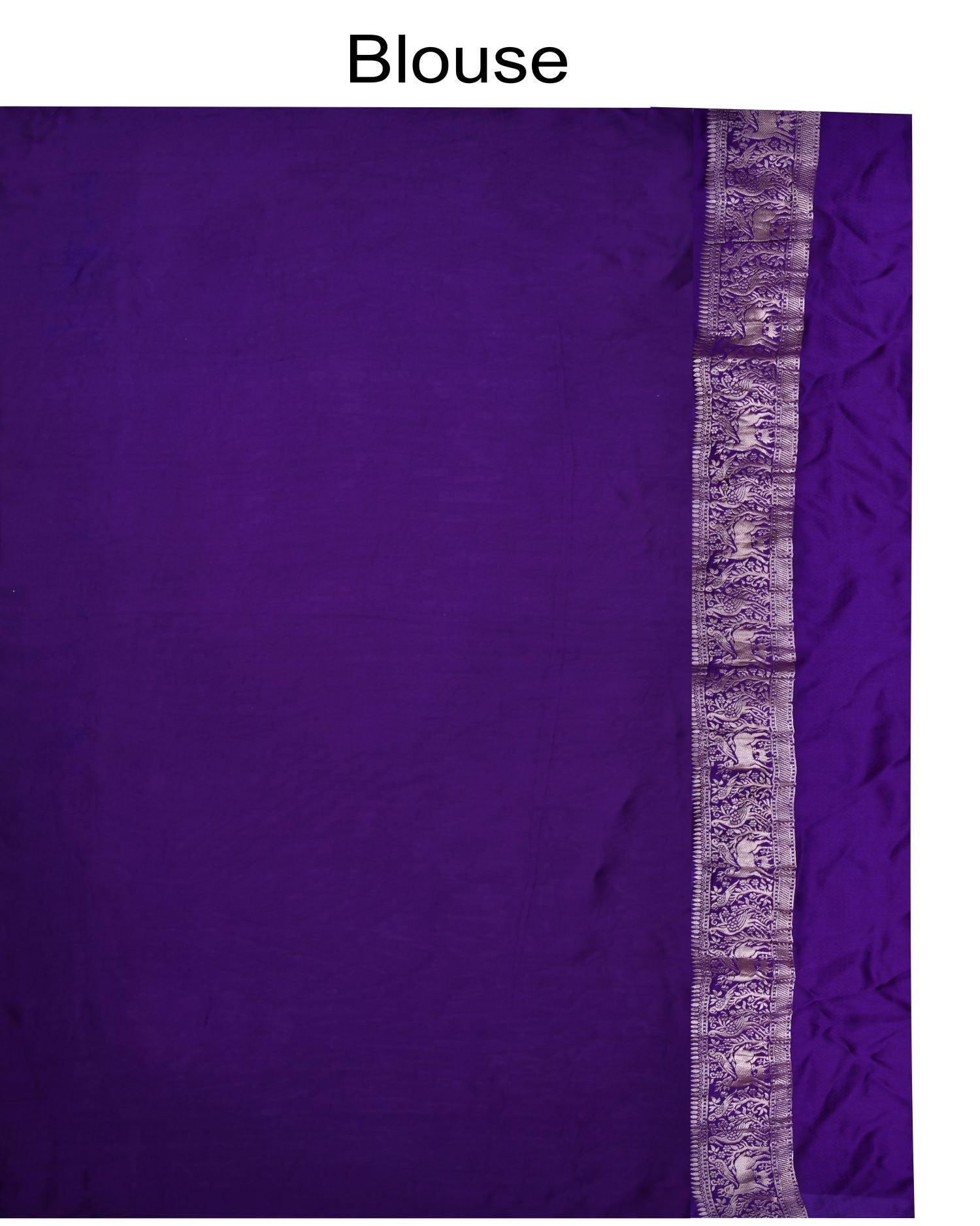 Pure Katan Organza Purple SIlk Saree